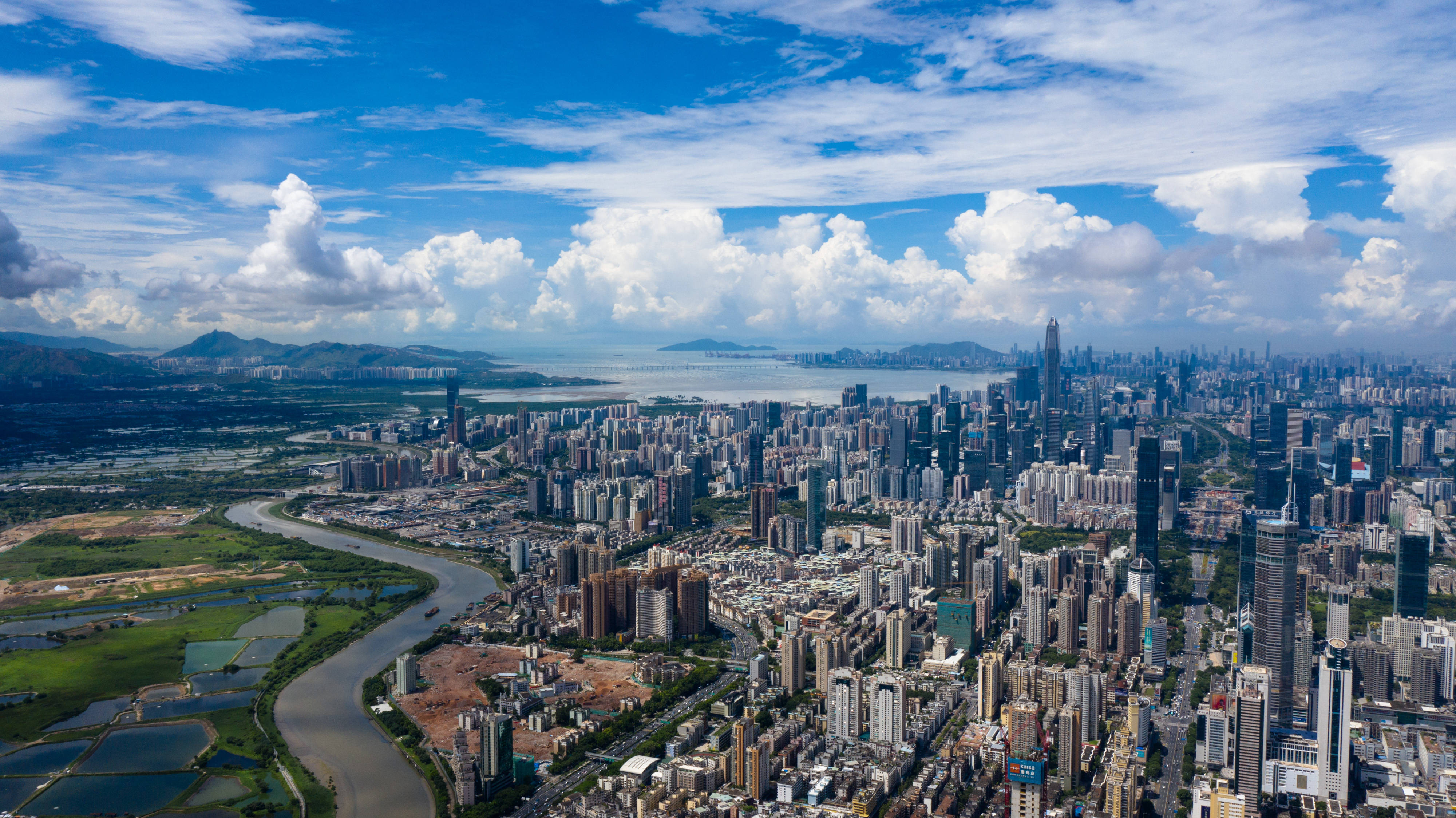 深圳城市全景图图片