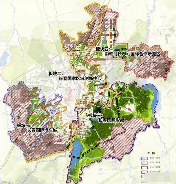 长春南部新城规划图图片