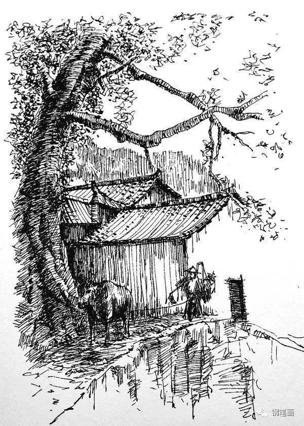 吴淞钢笔画新作