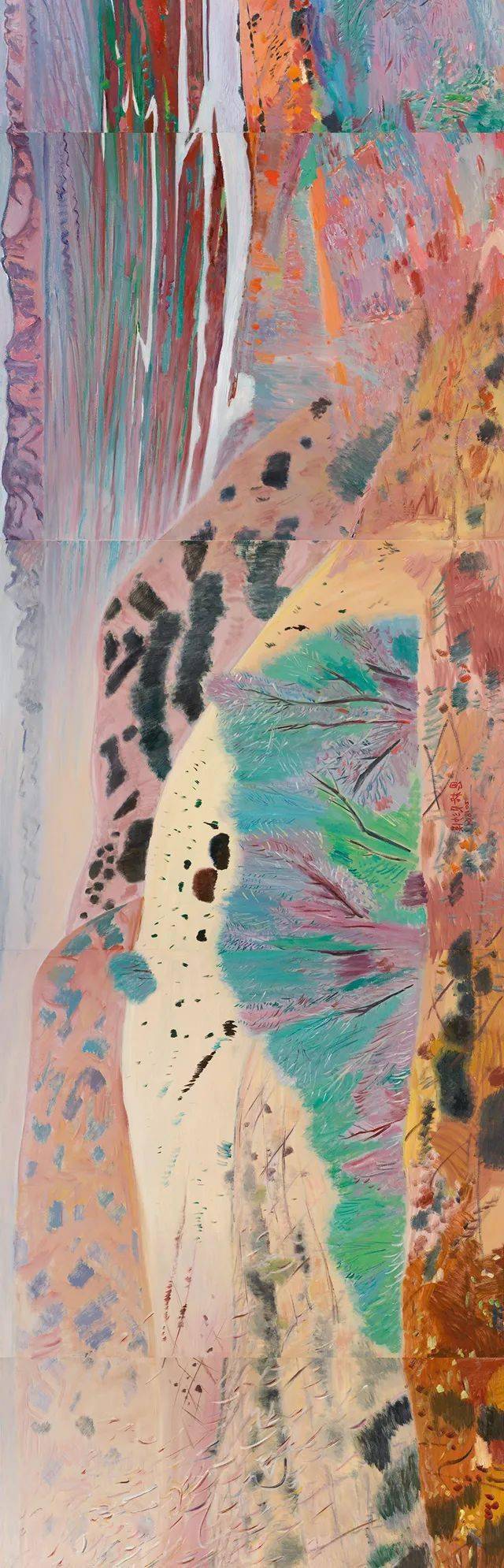 黄河魂赤子心王克举百米油画长卷展作品欣赏