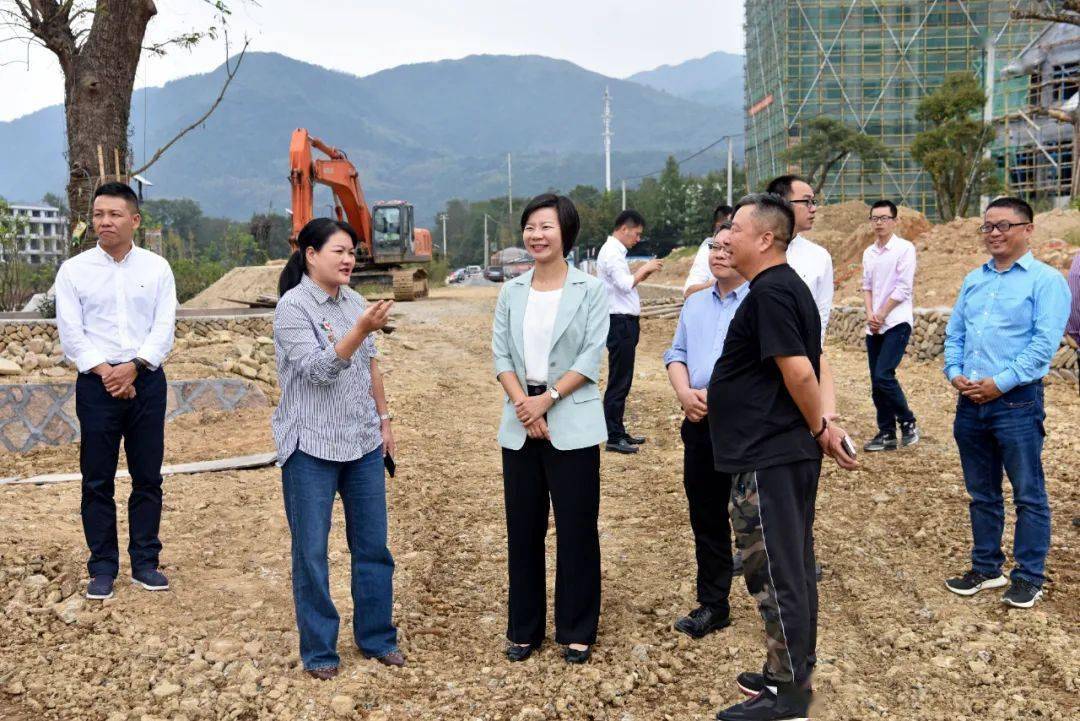 縣長來騰蛟,水頭,鬧村等地調研城鎮開發建設工作