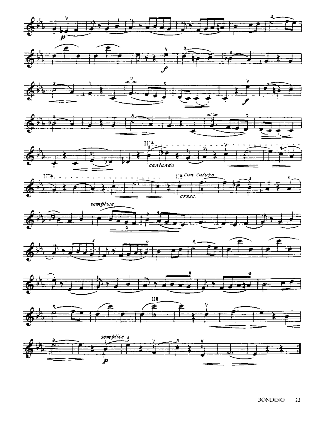 清新优美宋智媛演绎克莱斯勒贝多芬主题小回旋曲附小提琴谱