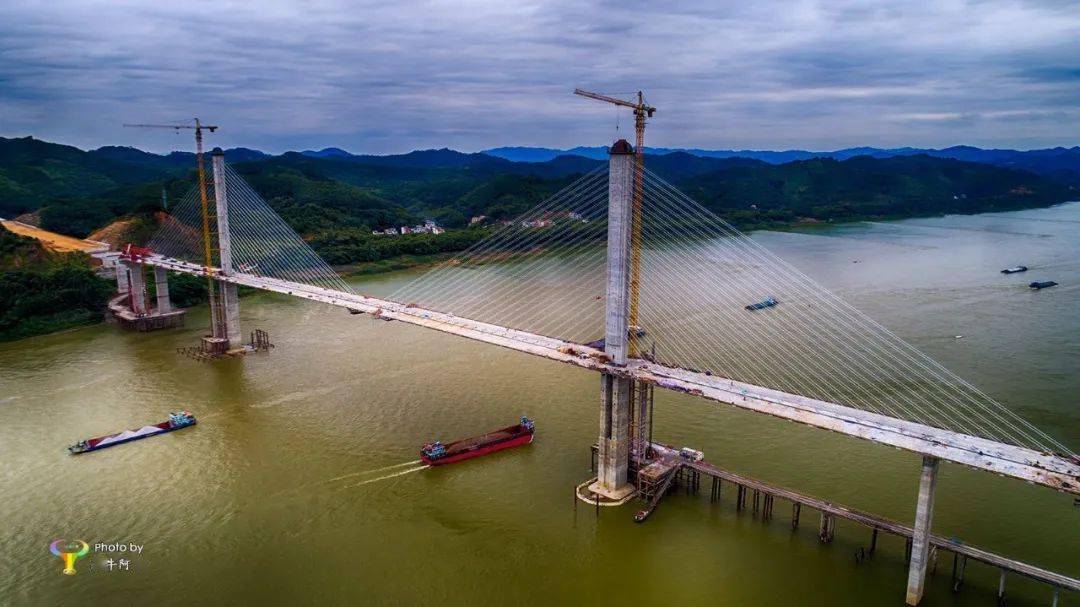 【老牛阿杰摄影】建设中的怀阳高速西江大桥