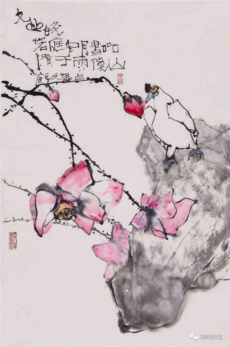 墨色韵致花鸟无双访著名画家江文湛