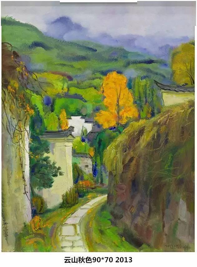 陈钧德油画风景