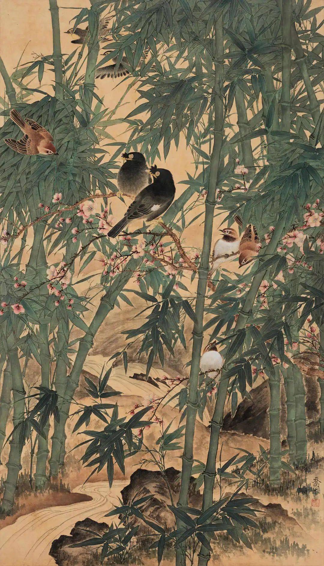 万紫千红百鸟鸣读乔木花鸟画随笔