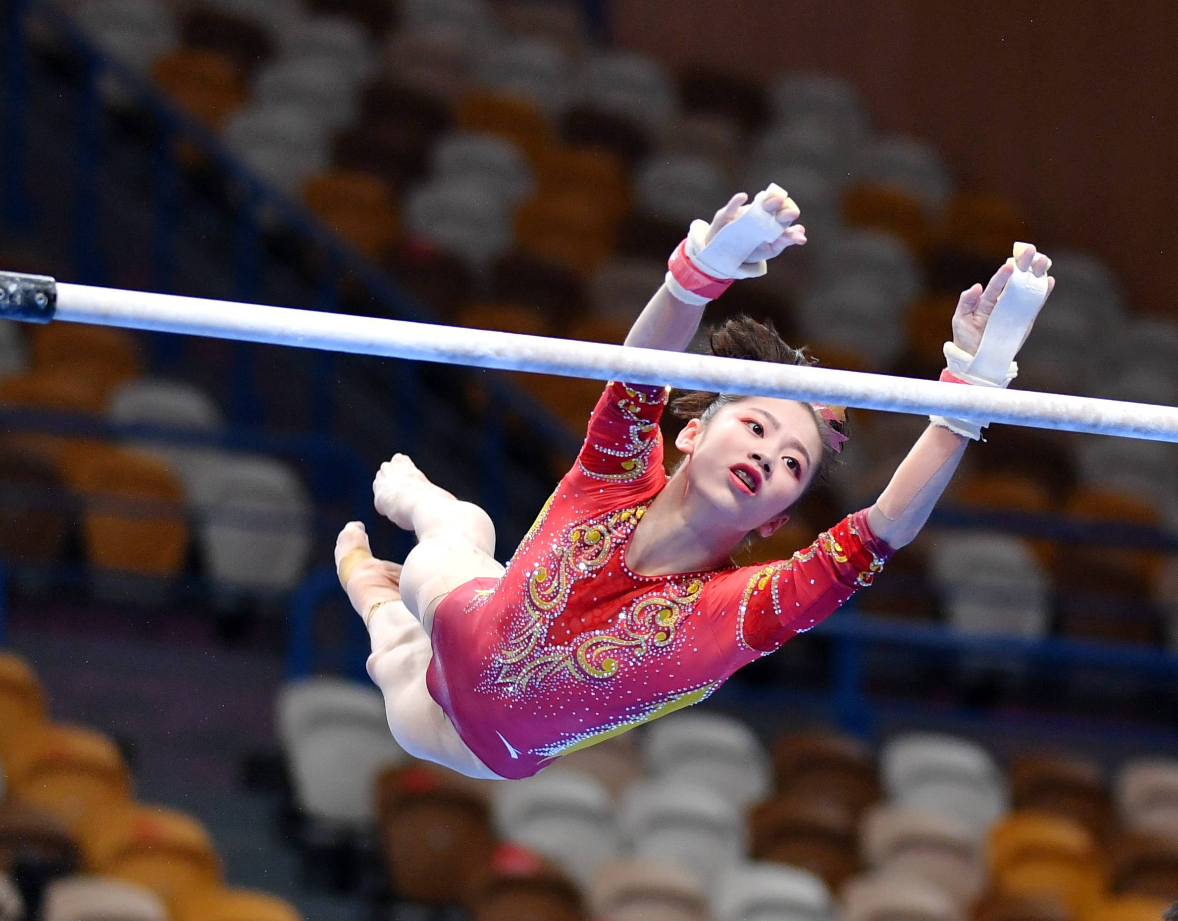 体操全国冠军赛女子高低杠决赛赛况