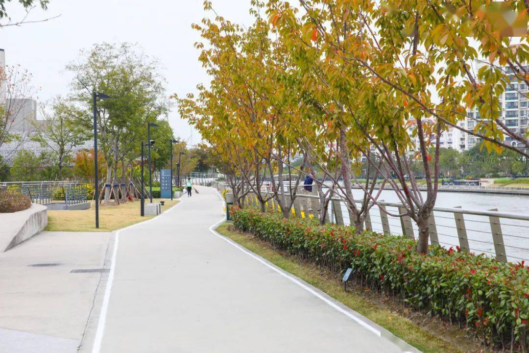 2公里,串联起沿线临空1号公园,临空2号公园,滑板公园,风铃绿地,中环