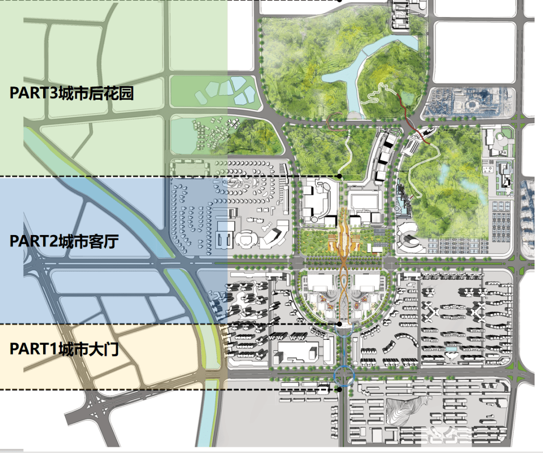 江门将建城心轴线慢行系统两套设计方案出炉
