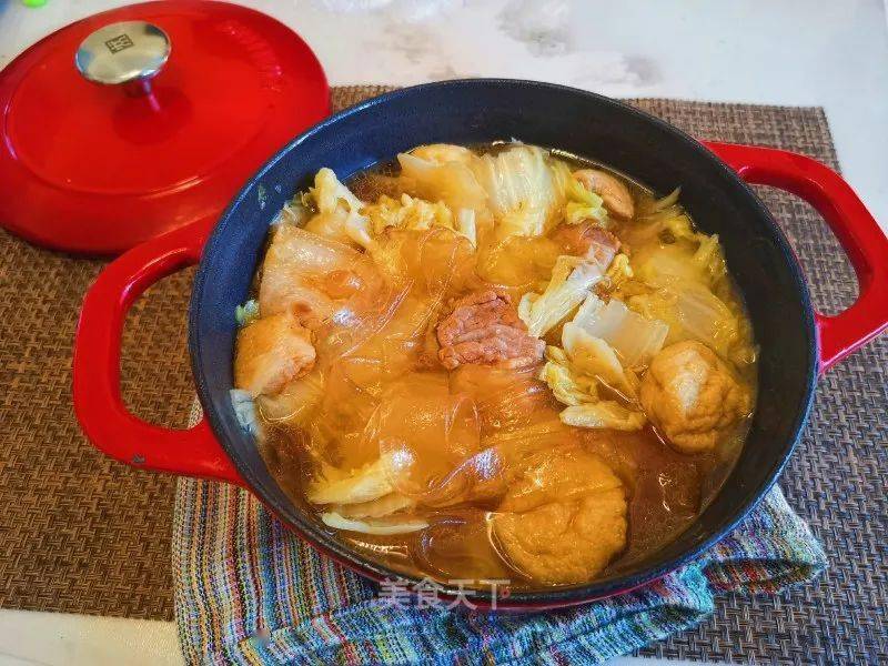 食尚大白菜炖宽粉香喷喷热乎乎的炖一锅都吃不够