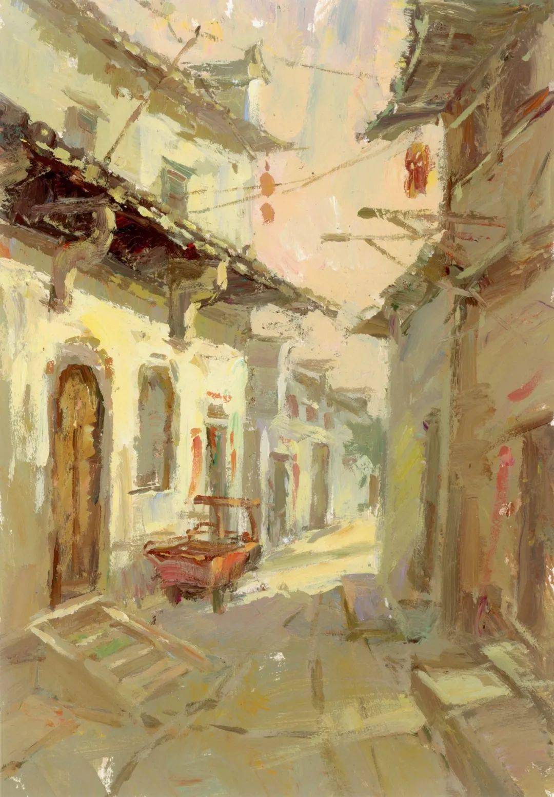 而发生变化而且色彩关系也逐渐减弱,这就是空间透视变化的基本规律