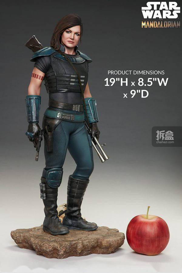 sideshow星战剧集曼达洛人caradune卡拉19寸雕像