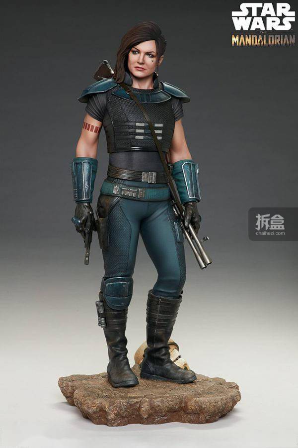 sideshow星战剧集曼达洛人caradune卡拉19寸雕像