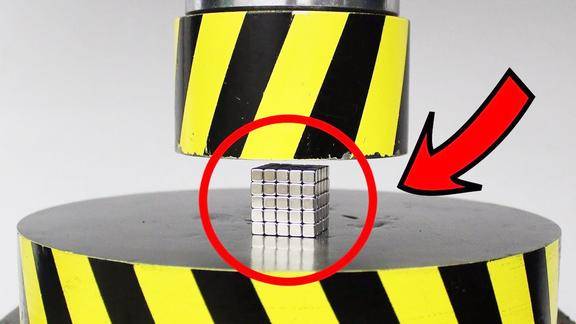 钕磁铁被称为磁铁之王能否经得住液压机的一压呢