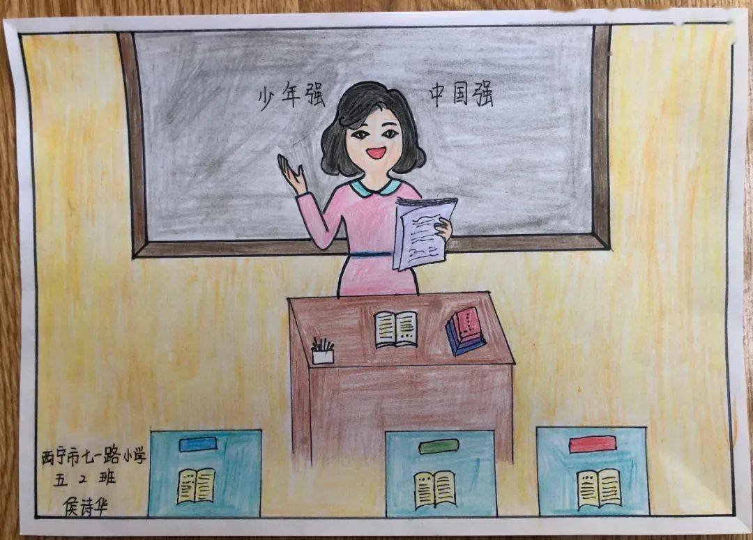 我的梦想当老师绘画图片