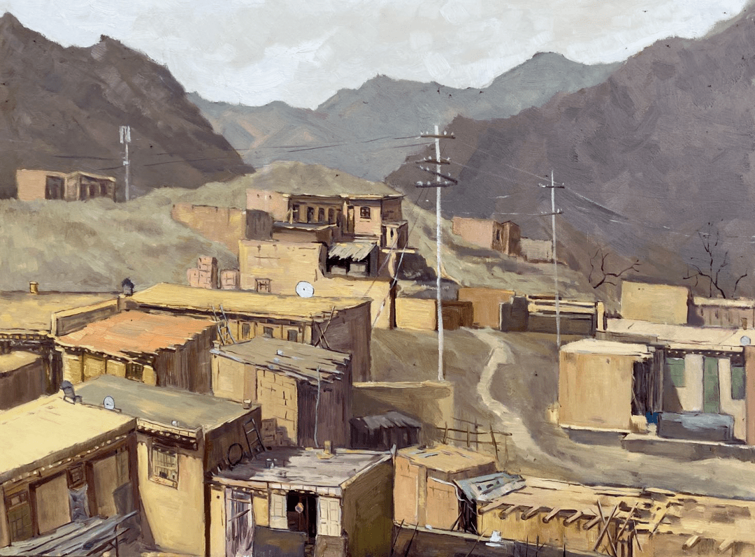 生命的河杨占河工作室导师与研究生北长滩写生作品展