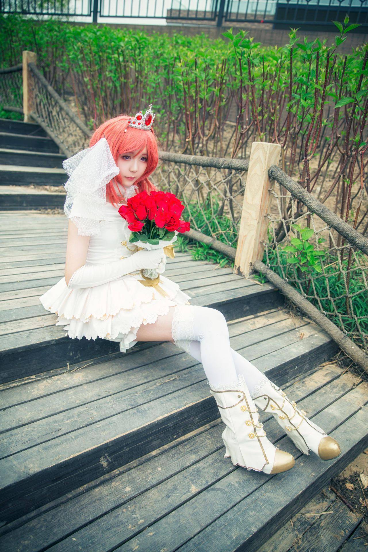 lovelive!西木野真姬花嫁觉醒cosplay