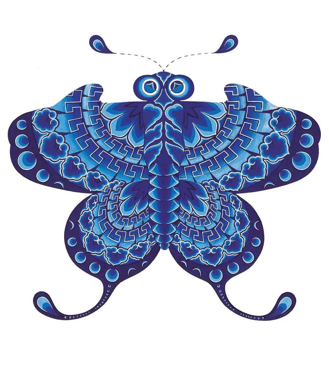 纸鸢丨飘在天上的中国传统文化风筝纸鸢图案图集