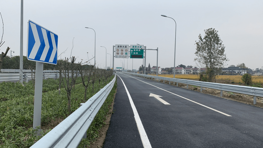 通皋大道新开2处互通道口!其余道口本月将全部实现互通