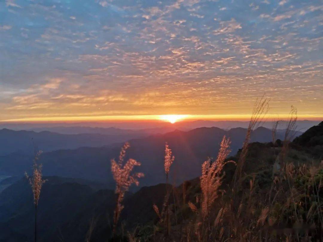 美哉!罗坊大丰山秋末日出