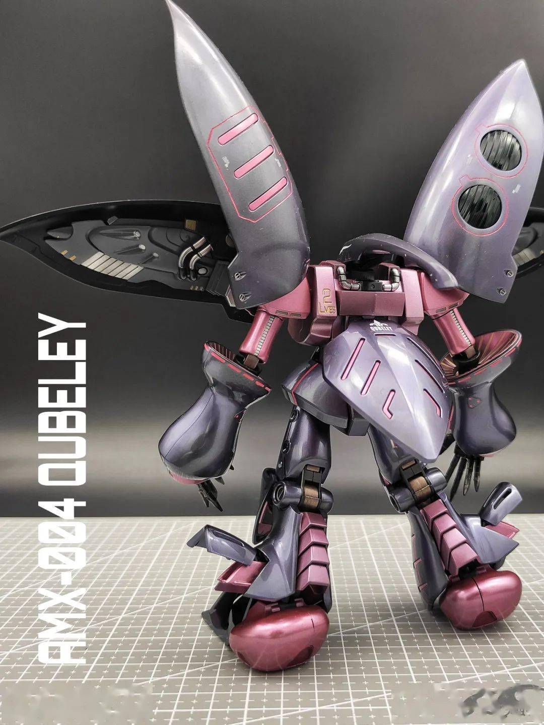 增加肩部开舱,hg卡碧尼紫色涂装