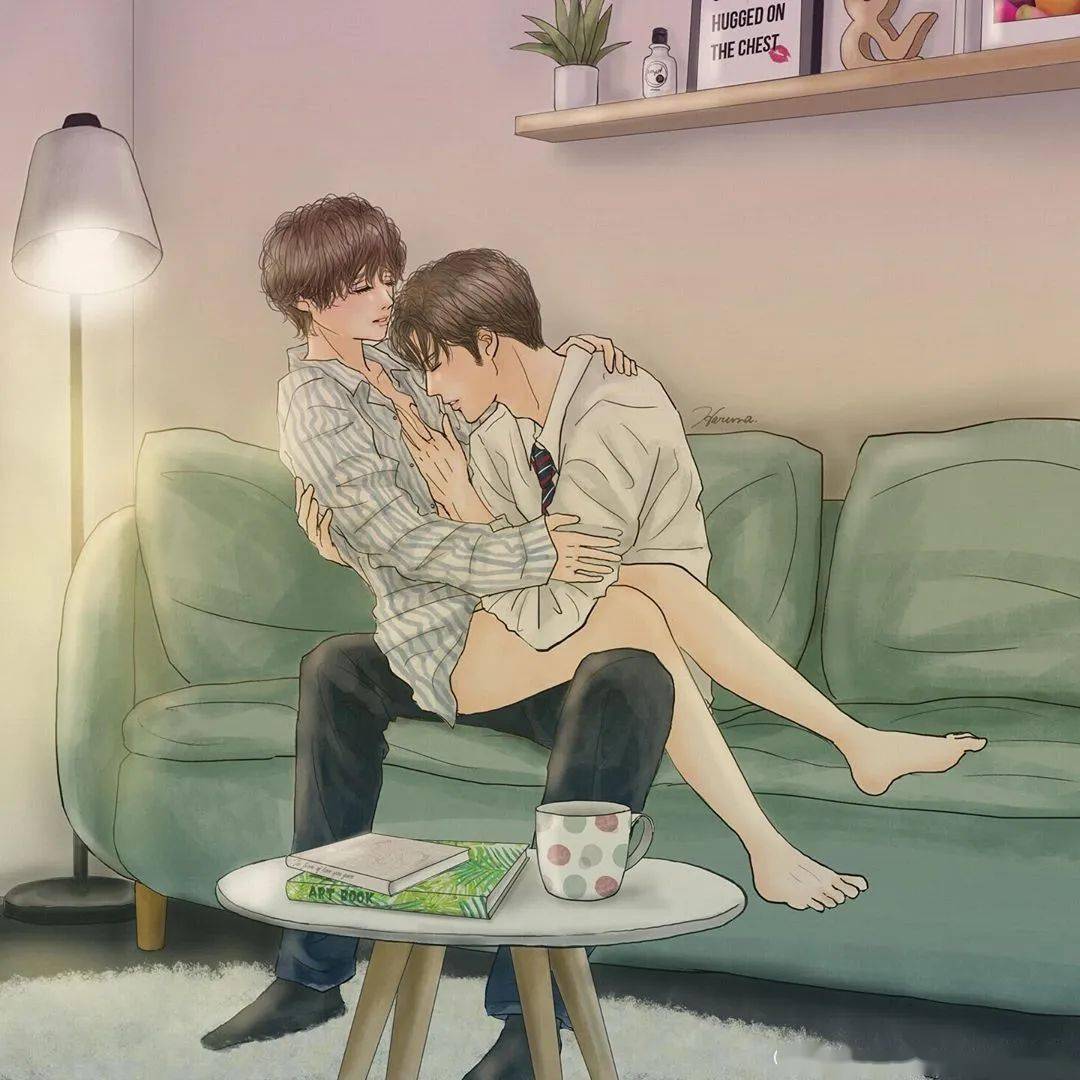 看完老脸就红,日本插画师笔下又污又甜的情侣日常,场面太过劲爆,看完