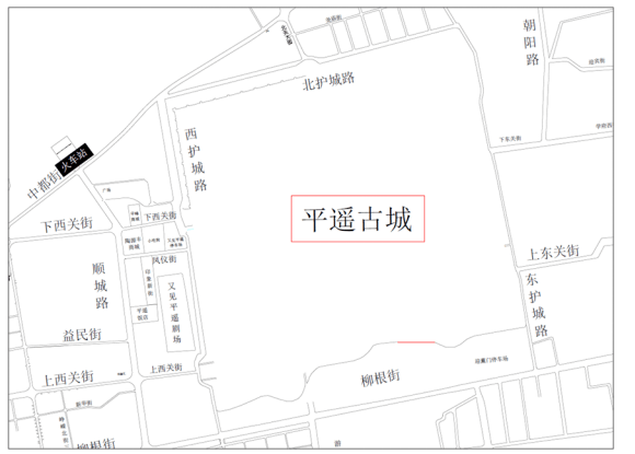 【案例】平遥古城四条主干道,八个重点区域消防通道规划方案