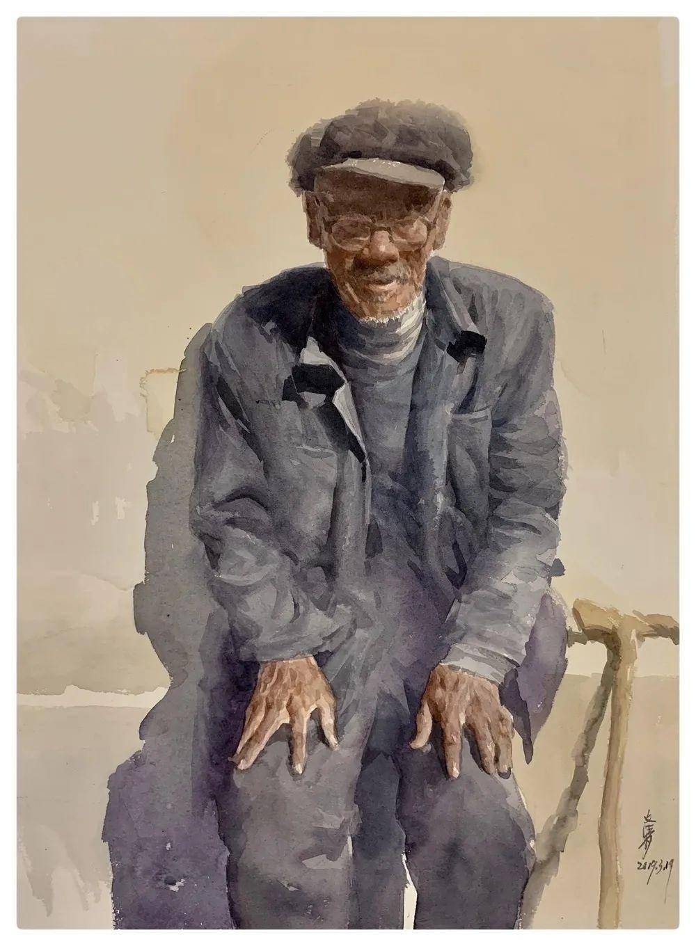 文化名人访谈 做而不求,大道至简—访画家贺文清_作品