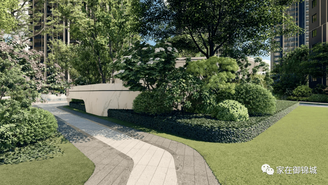 御锦城全新组团命名为"澜轩",内含效果图_景观