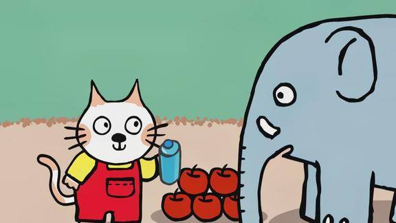 小猫汤米垃圾不要到处扔保护大自然是每个人的责任