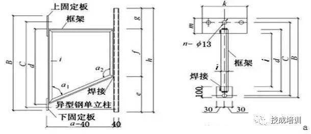 (4,电缆桥架立柱侧壁式安装:立柱是直接支承托臂的部件,分工字钢槽钢