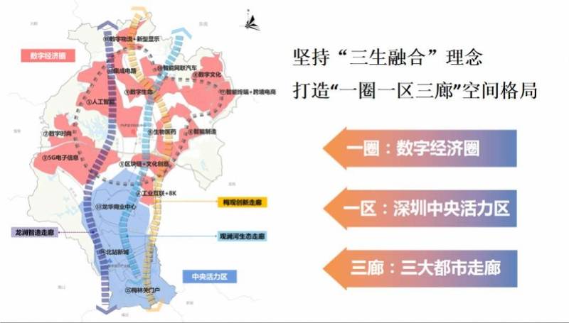发力数字经济龙华区着力构建一圈一区三廊区域发展格局
