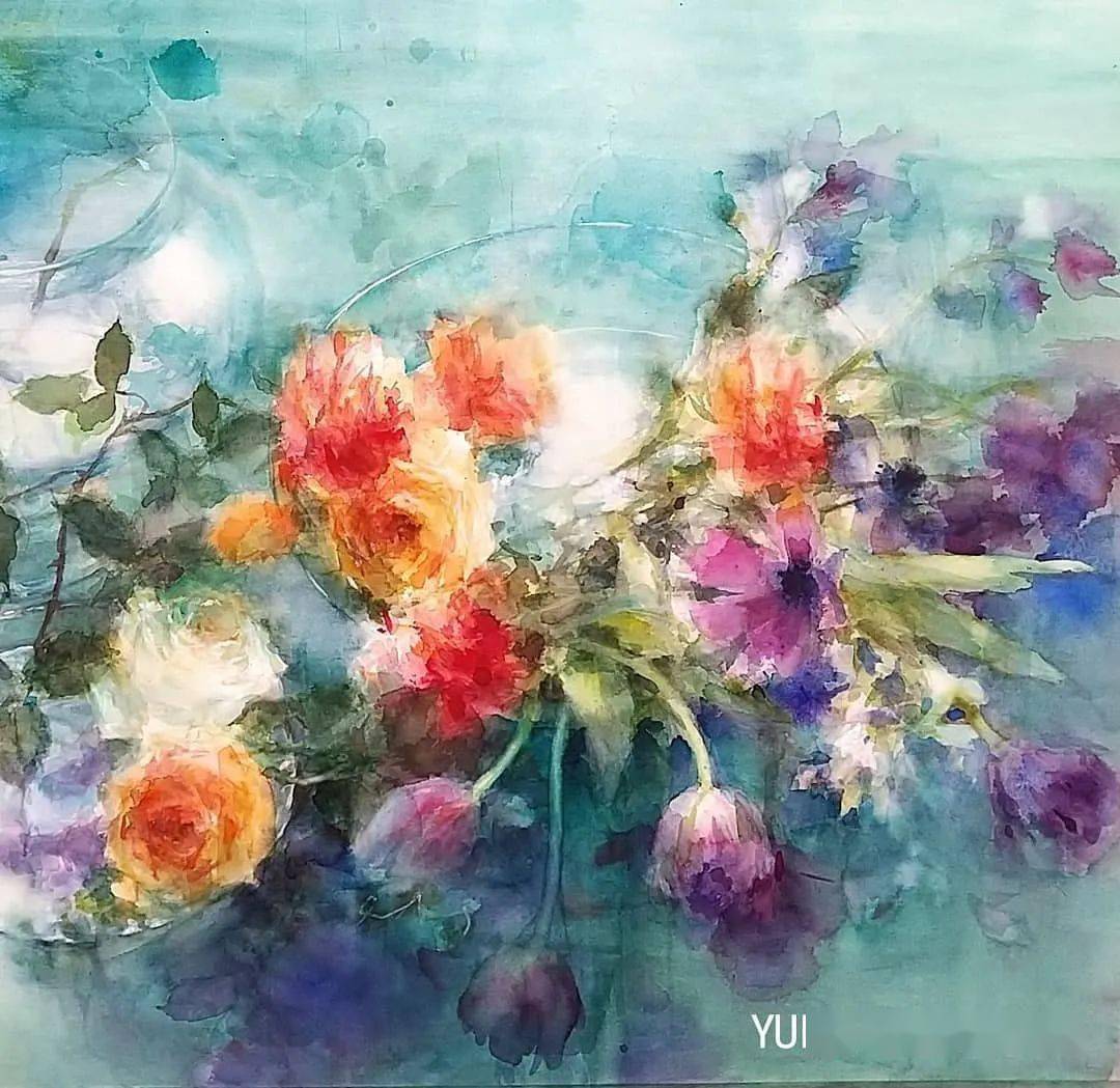 美爆日本第一水彩女神撩人的意境之美画面简直是诗意本诗狂圈百万粉