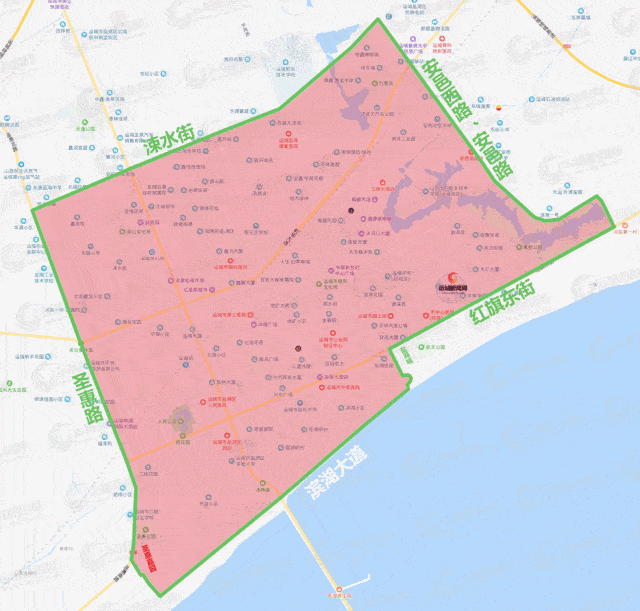 2019年运城市区限行区域图