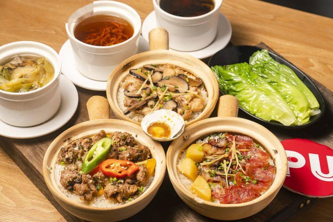 天河岗顶站b口￥158秒44元广味煲仔饭单人套餐原盅炖汤搭配老广煲仔饭