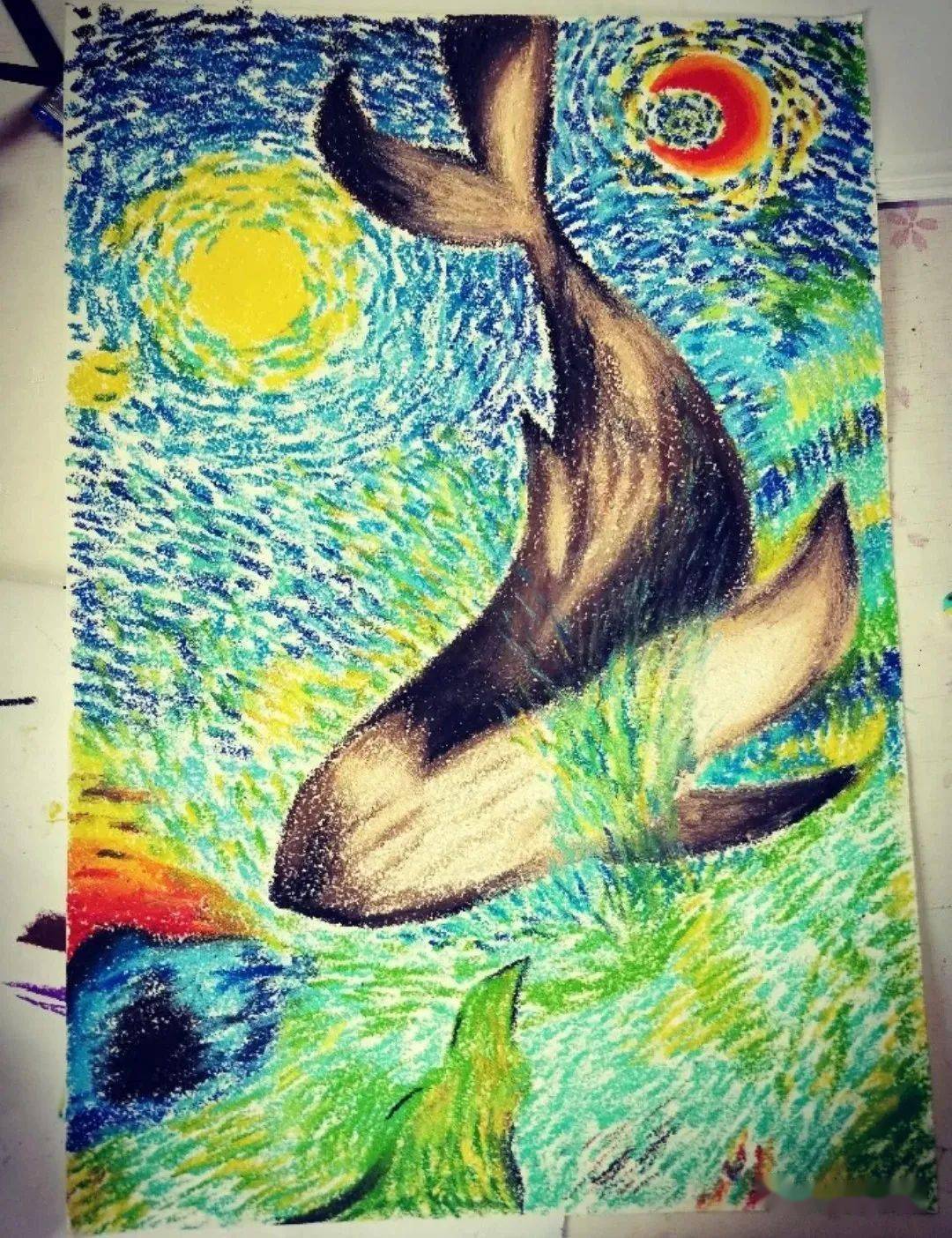 创意绘画综合材料篇当油画棒遇见砂纸get到你n种想法