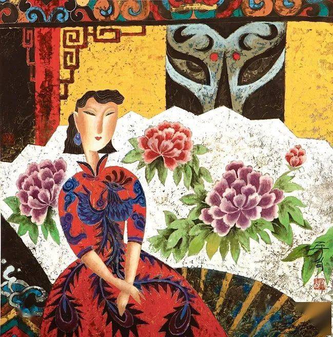 海派艺术李守白画笔下的四季美人