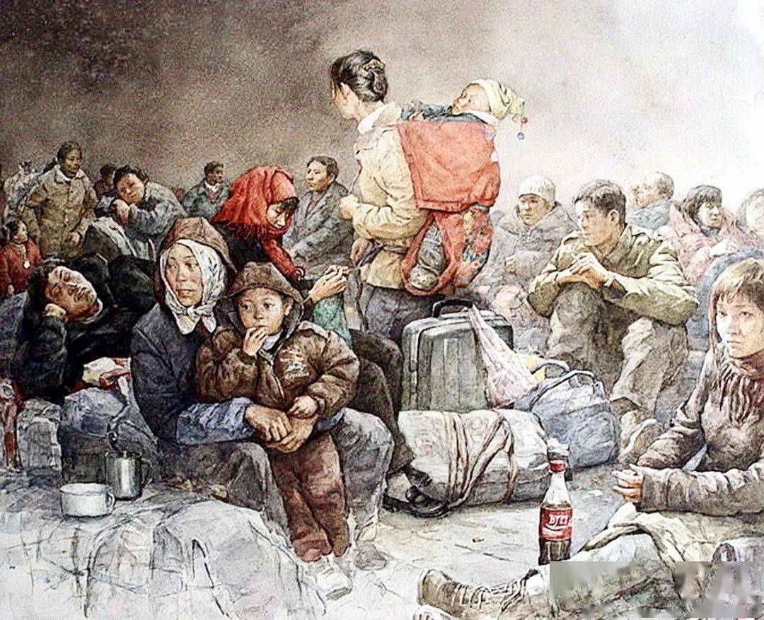 《回家》75cmx90cm 水彩《云影》 水彩55cmx75cm 2019-2020学生感想