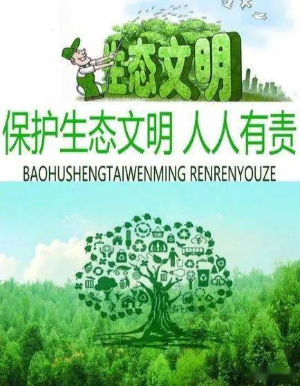 绿色学校创建宣传生态文明小知识