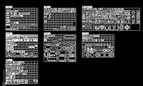 公共区图块(带遮罩)最新cad图库家装酒店专用cad模块装饰线条cad合集