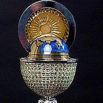 图源:百度打开地球仪,里面是用无色水晶雕成的白鸽,栖息在黄金橄榄枝