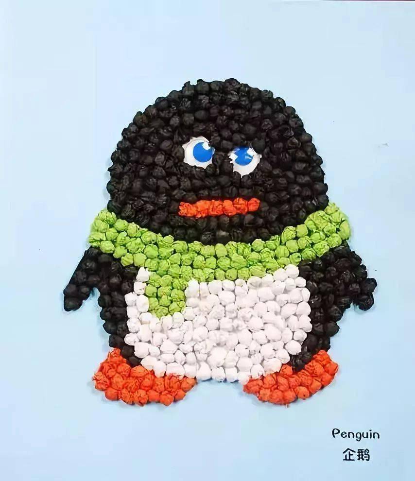 幼儿园揉纸画,搓纸画大全!