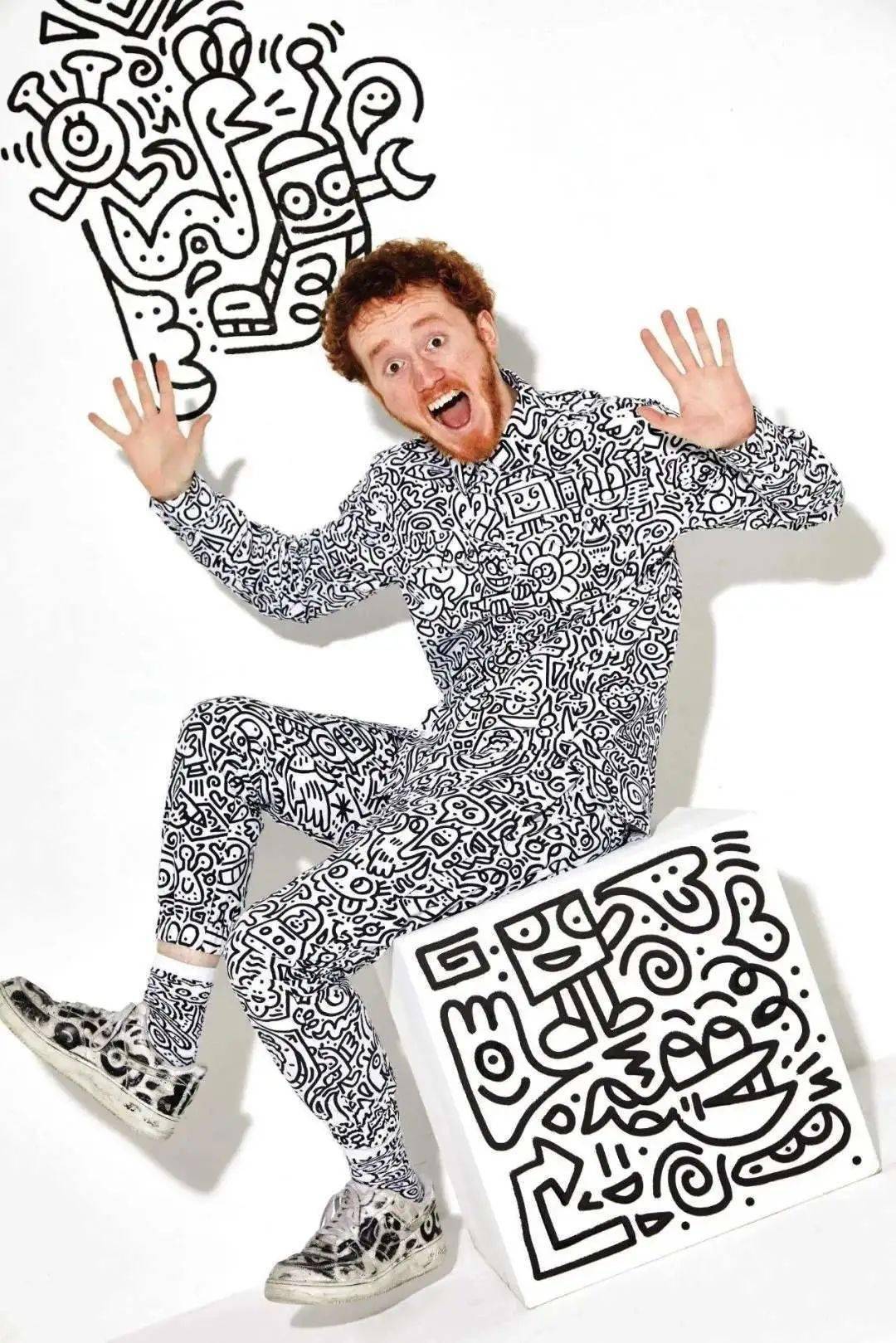 doodle原名sam cox,英国涂鸦大师,自称有先天性的绘画强迫症,只有不