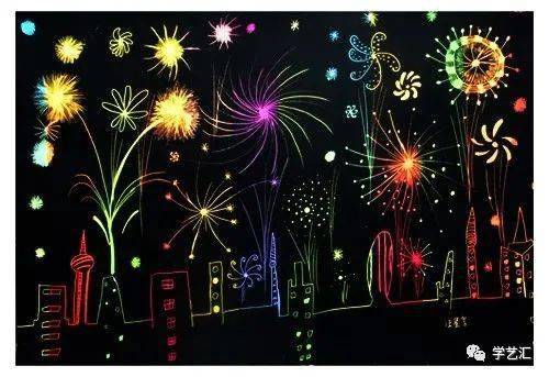 创意手工创意刮刮画黑夜给了你彩色的眼睛