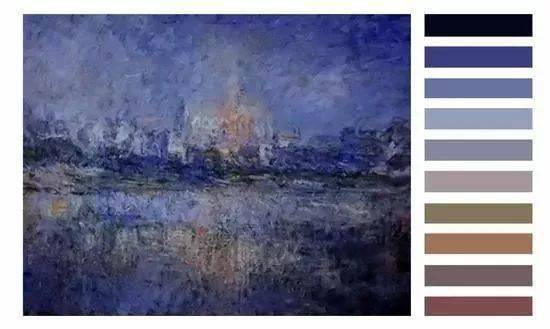 跟莫奈学习秋冬穿搭配色艺术!_参考