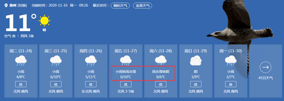 雨雪要来了随州天气即将大反转最低0更崩溃的是