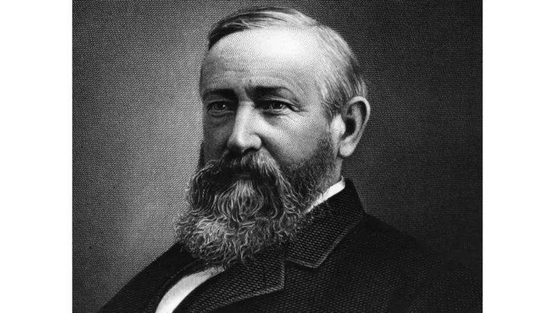 谈婚论嫁美国第23任总统本杰明·哈里森(benjamin harrison )体态矮