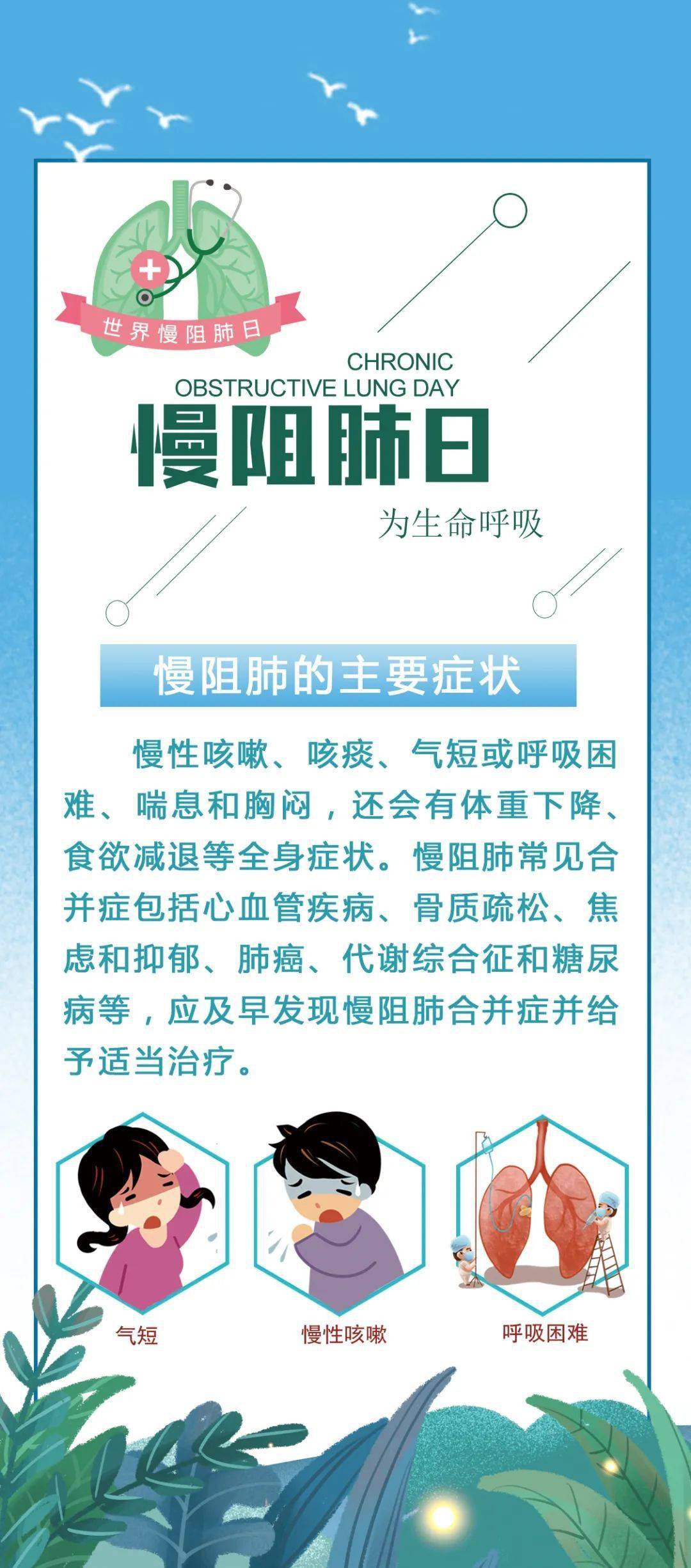 健康小贴士丨世界慢阻肺日,让我们的呼吸保持通畅!