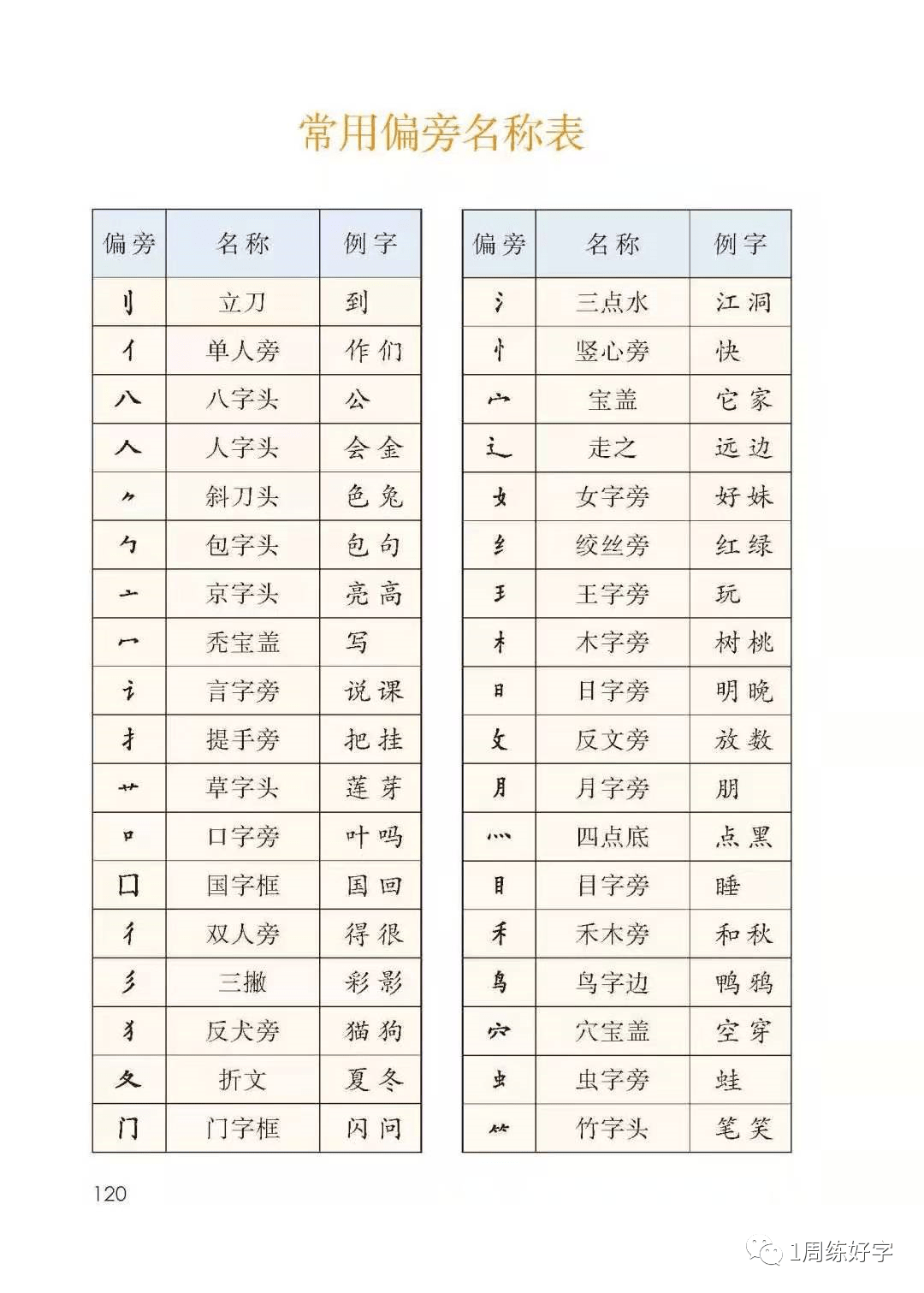 寫好字就要從基礎偏旁部首開始,提筆寫時先觀察,認真細緻,再去寫好每