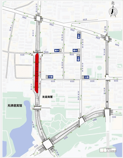 明天起天津地鐵11號線迎賓館站主體施工